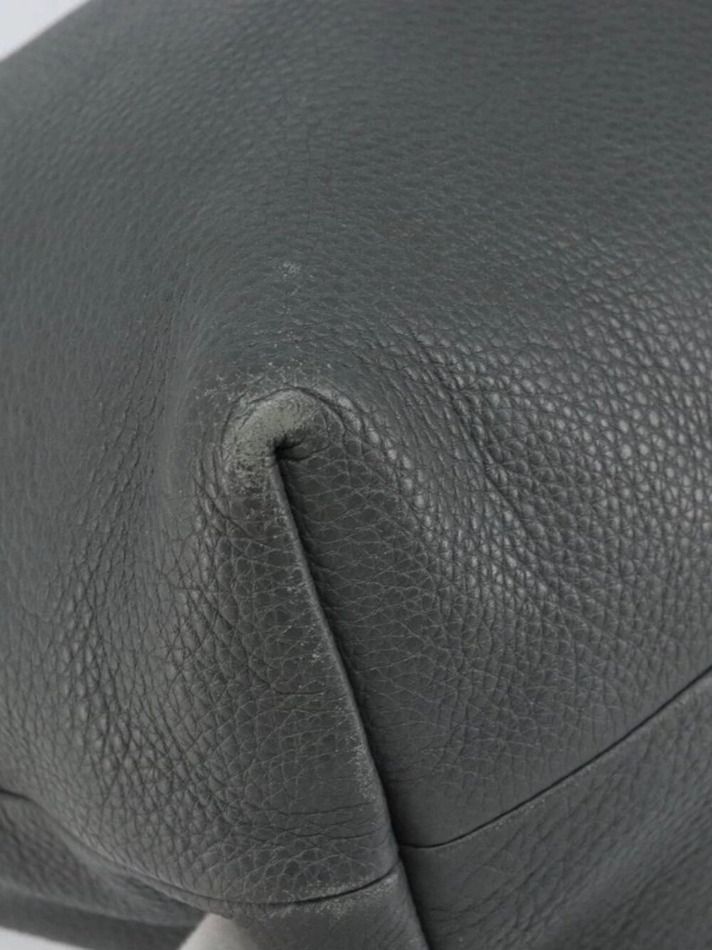 GUCCI Tote Bag Leather Outlet Gray Silver 354665 Auth 164491 - Picture 4 of 16